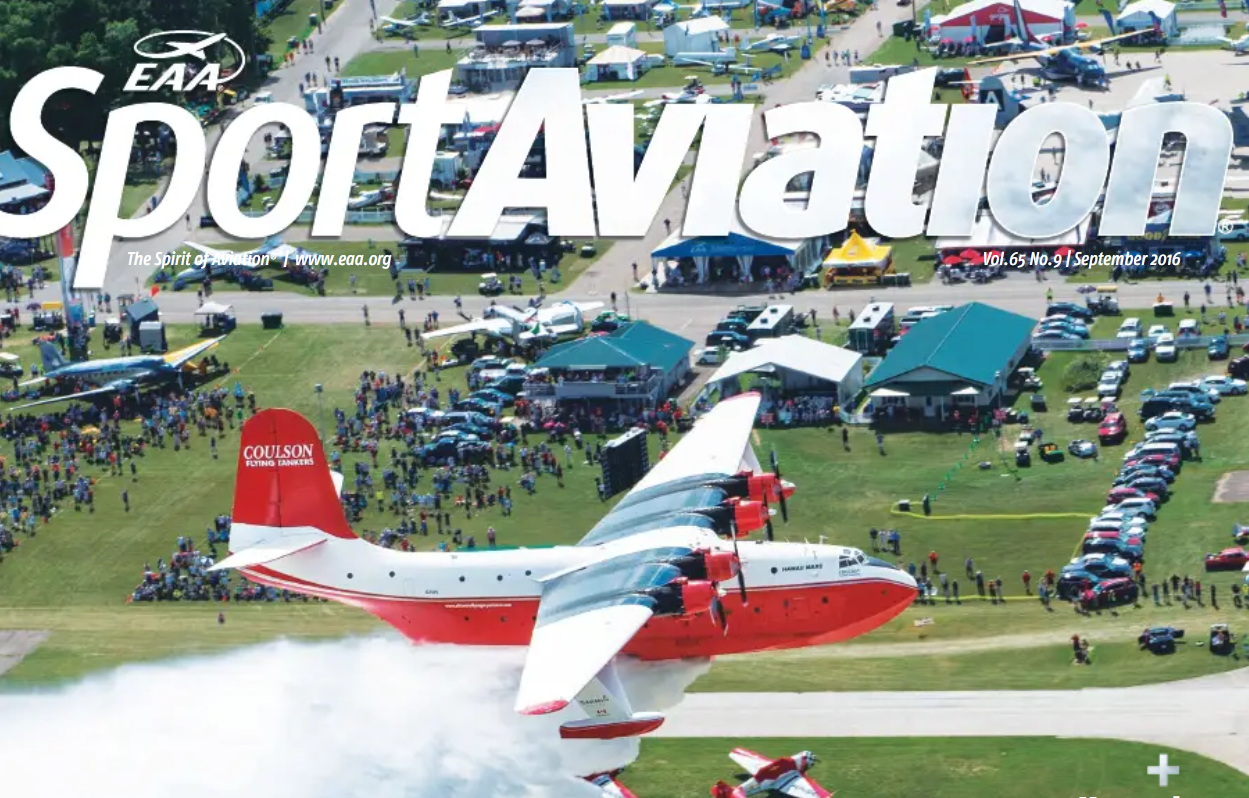 EAA Sport Aviation Magazine cover