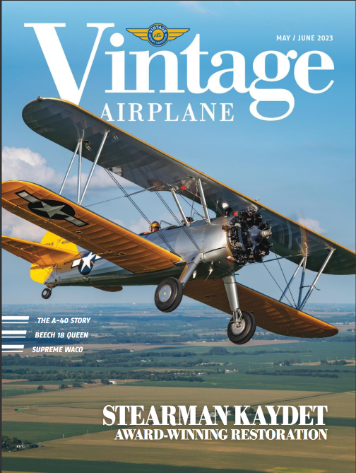 Vintage Airplane Magazine cover