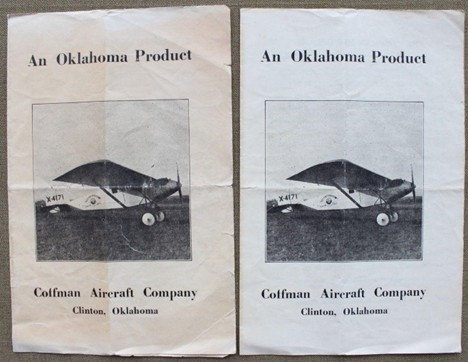 Coffman Monoplane Brochure
